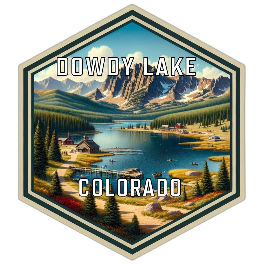 Dowdy Lake Colorado Travel Destination Souvenir Vinyl Decal Sticker Image 1