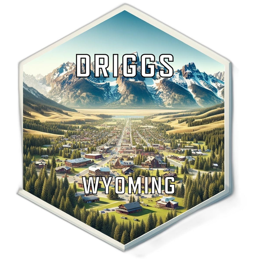 Driggs Wyoming Travel Destination Souvenir Vinyl Decal Sticker Image 1