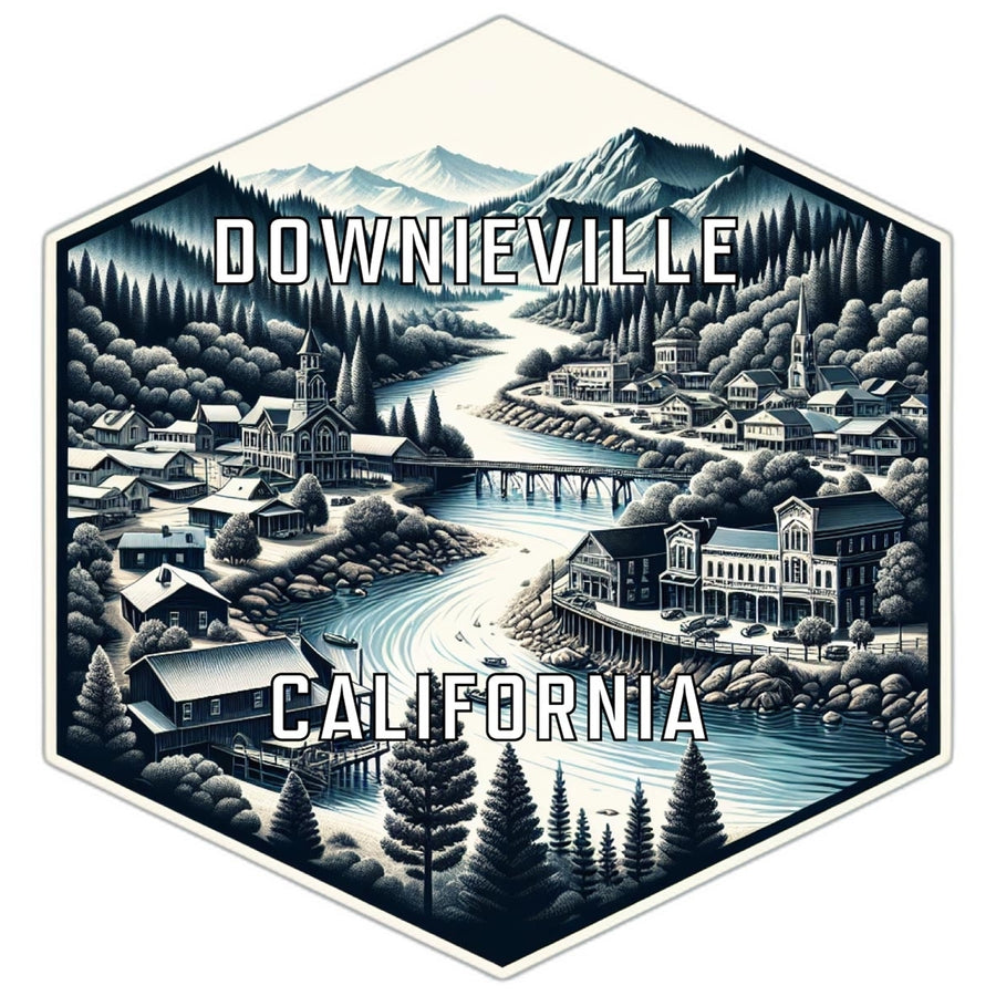 Downieville California Travel Destination Souvenir Vinyl Decal Sticker Image 1