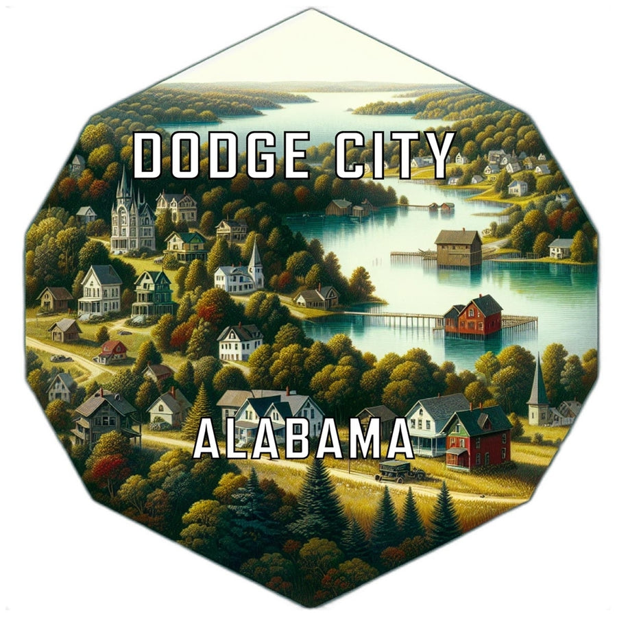 Dodge City Alabama Travel Destination Souvenir Vinyl Decal Sticker Image 1