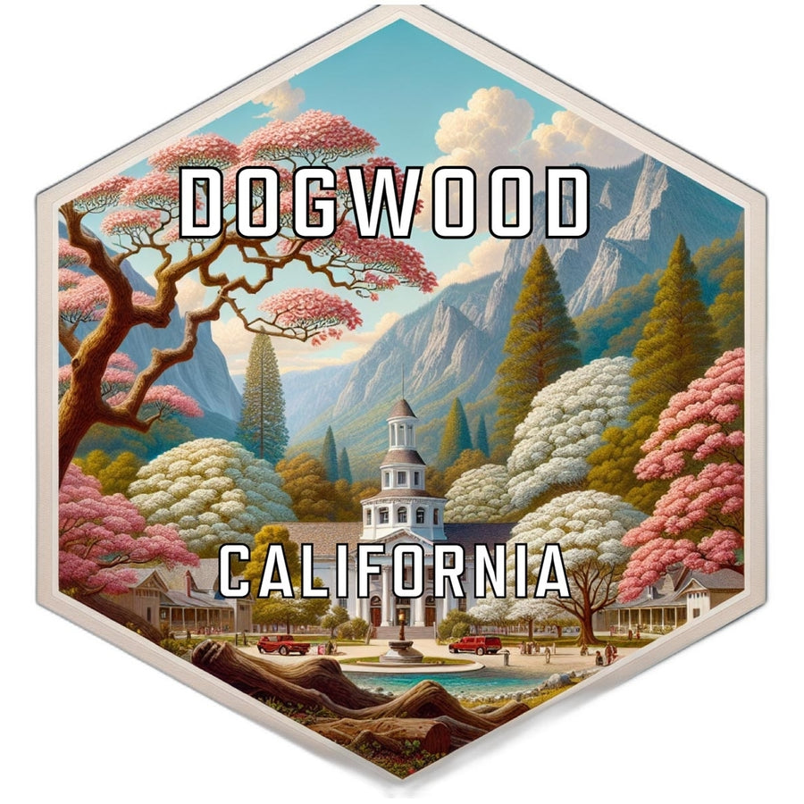 Dogwood California Travel Destination Souvenir Vinyl Decal Sticker Image 1