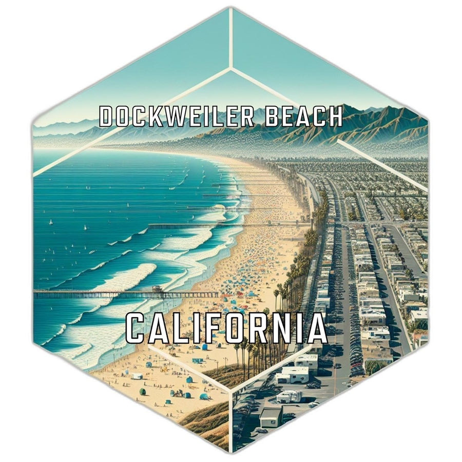 Dockweiler Beach California Travel Destination Souvenir Vinyl Decal Sticker Image 1