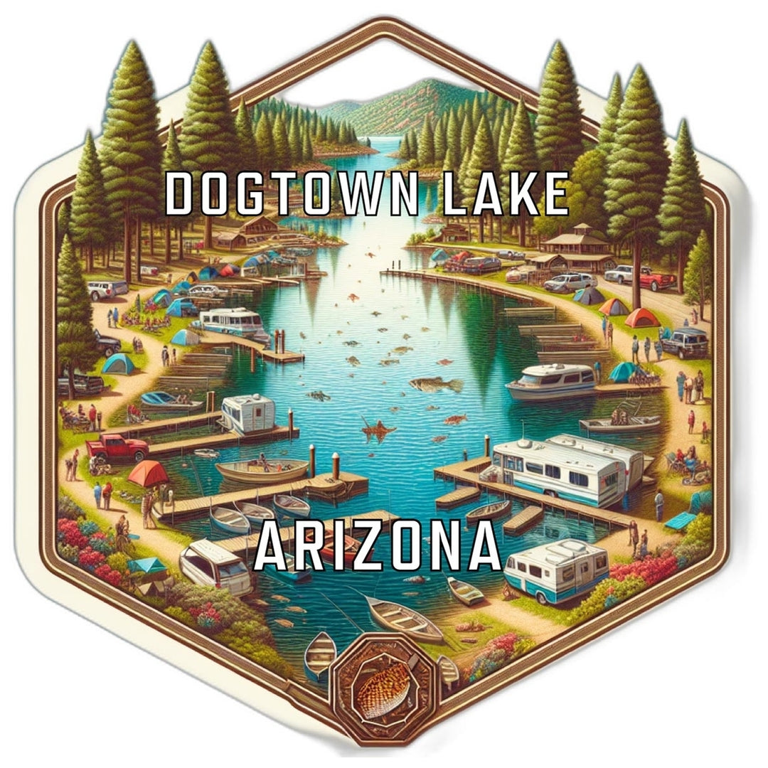 Dogtown Lake Arizona Travel Destination Souvenir Vinyl Decal Sticker Image 1