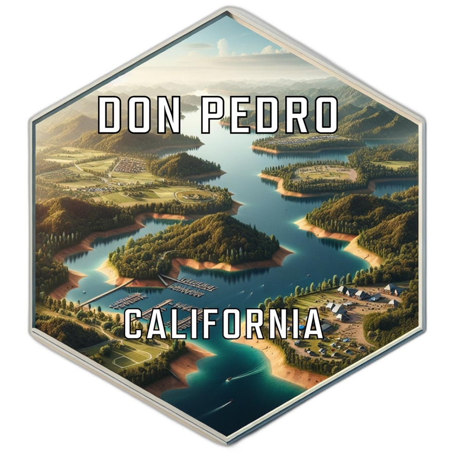 Don Pedro California Travel Destination Souvenir Vinyl Decal Sticker Image 1