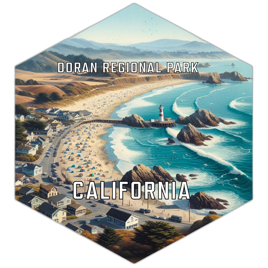 Doran Regional Park California Travel Destination Souvenir Vinyl Decal Sticker Image 1