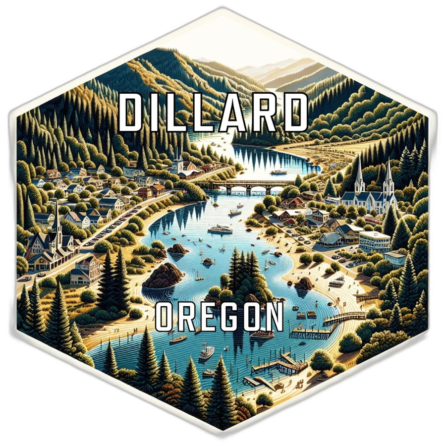 Dillard Oregon Travel Destination Souvenir Vinyl Decal Sticker Image 1