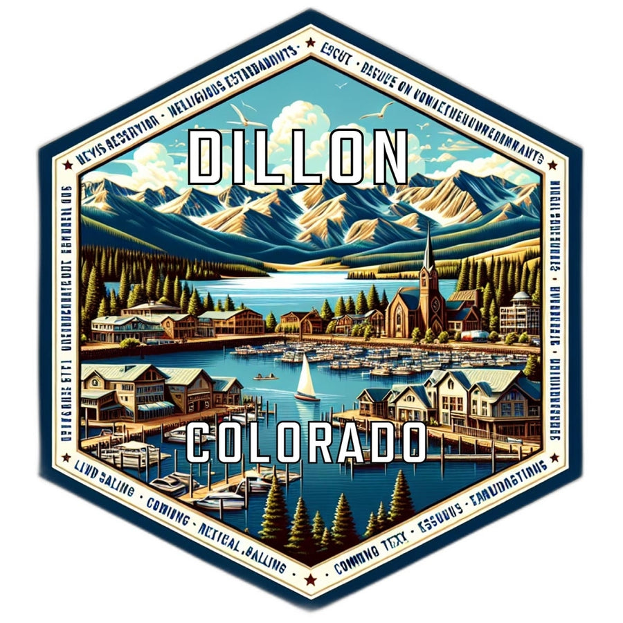 Dillon Colorado Travel Destination Souvenir Vinyl Decal Sticker Image 1