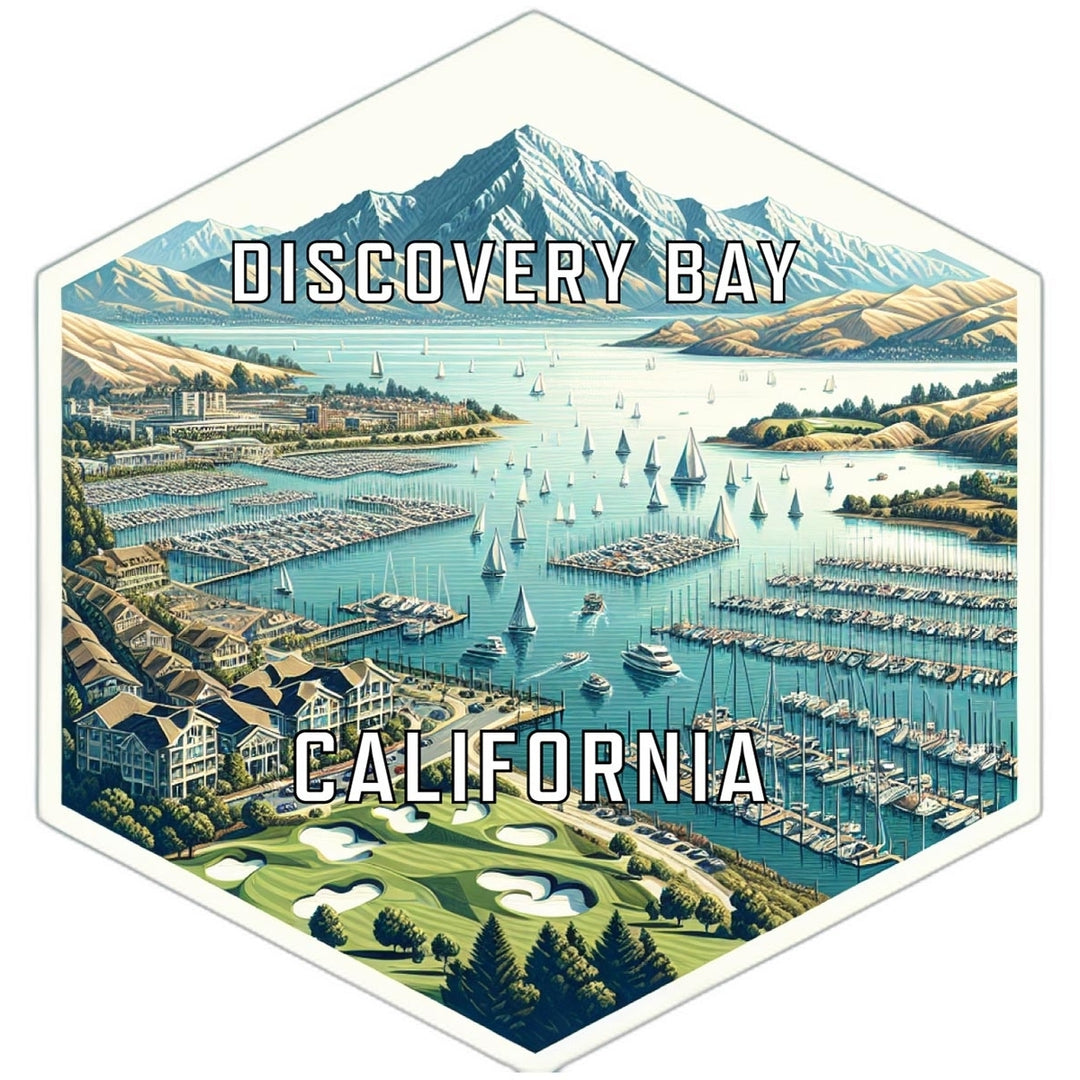 Discovery Bay California Travel Destination Souvenir Vinyl Decal Sticker Image 1