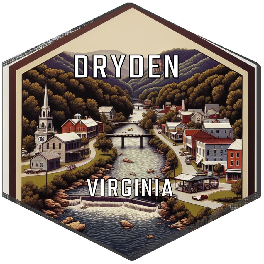 Dryden Virginia Travel Destination Souvenir Vinyl Decal Sticker Image 1