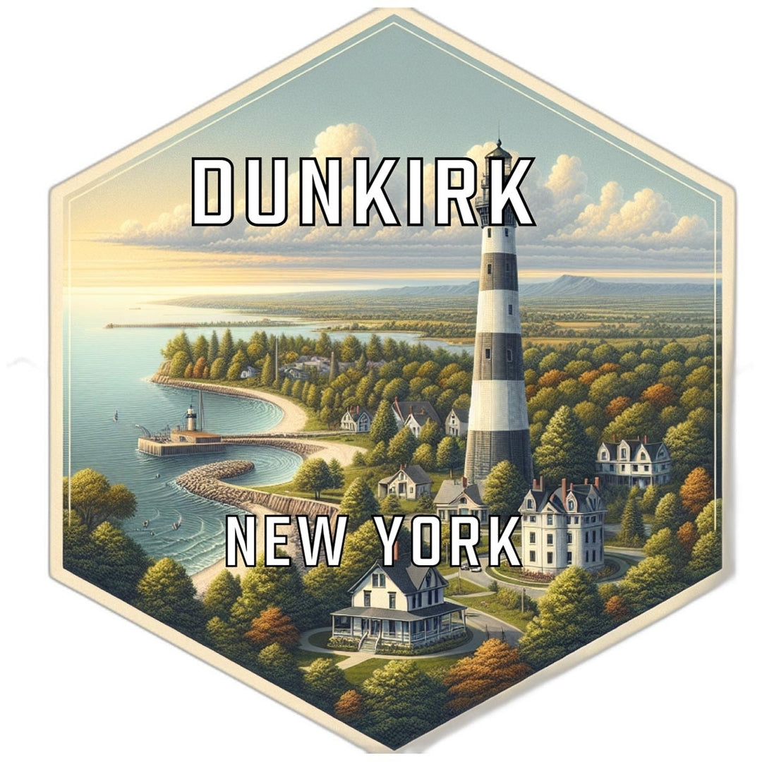 Dunkirk York Travel Destination Souvenir Vinyl Decal Sticker Image 1