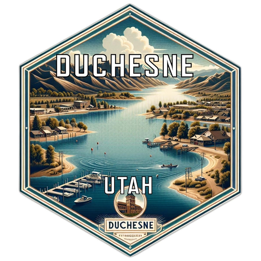 Duchesne Utah Travel Destination Souvenir Vinyl Decal Sticker Image 1