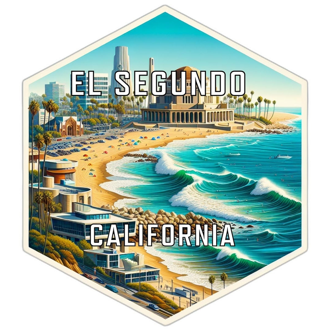 El Segundo California Travel Destination Souvenir Vinyl Decal Sticker Image 1