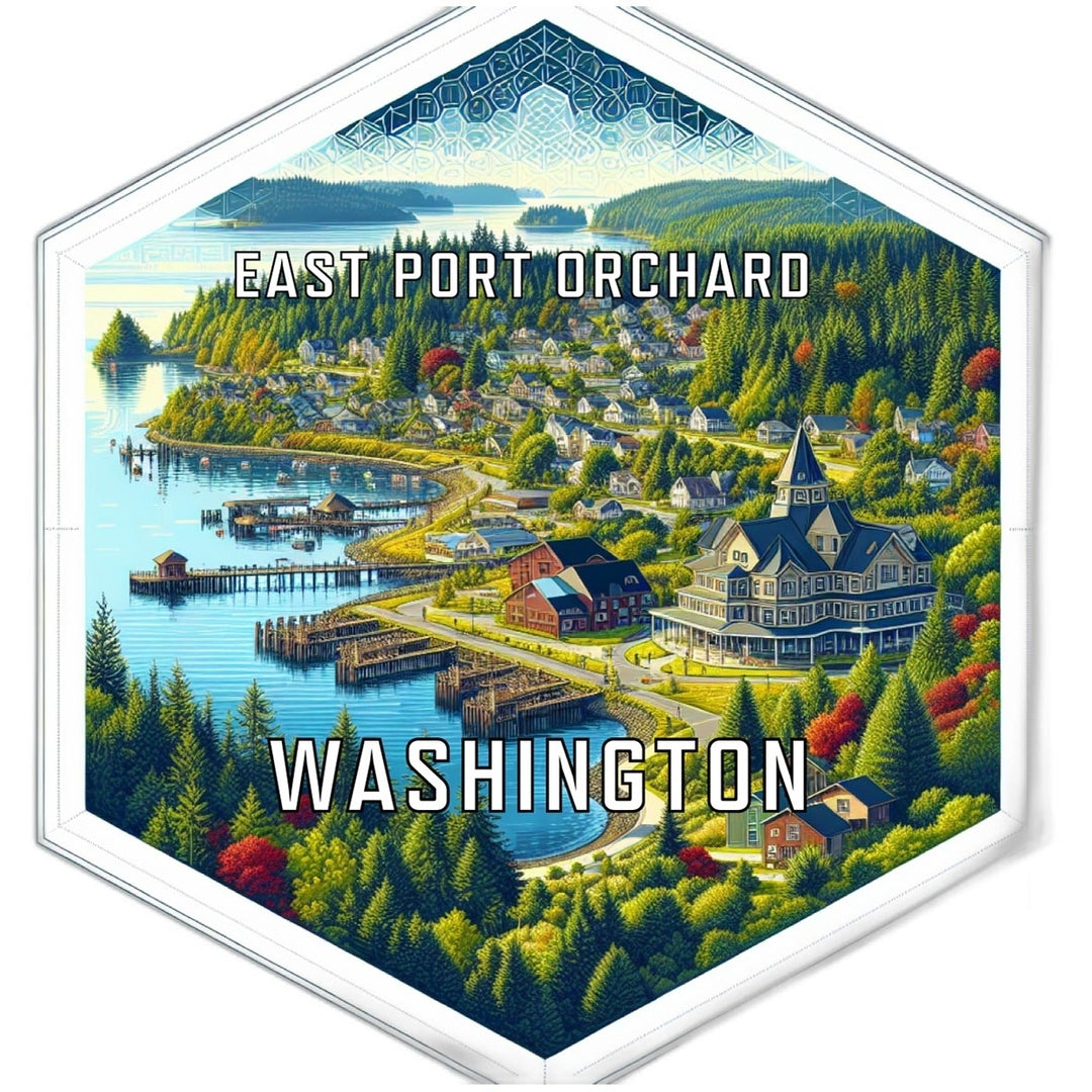 East Port Orchard Washington Travel Destination Souvenir Vinyl Decal Sticker Image 1