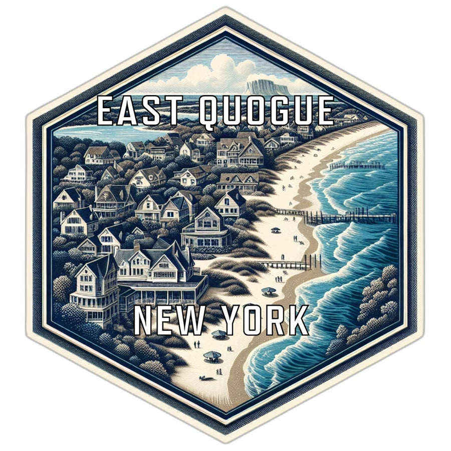 East Quogue York Travel Destination Souvenir Vinyl Decal Sticker Image 1