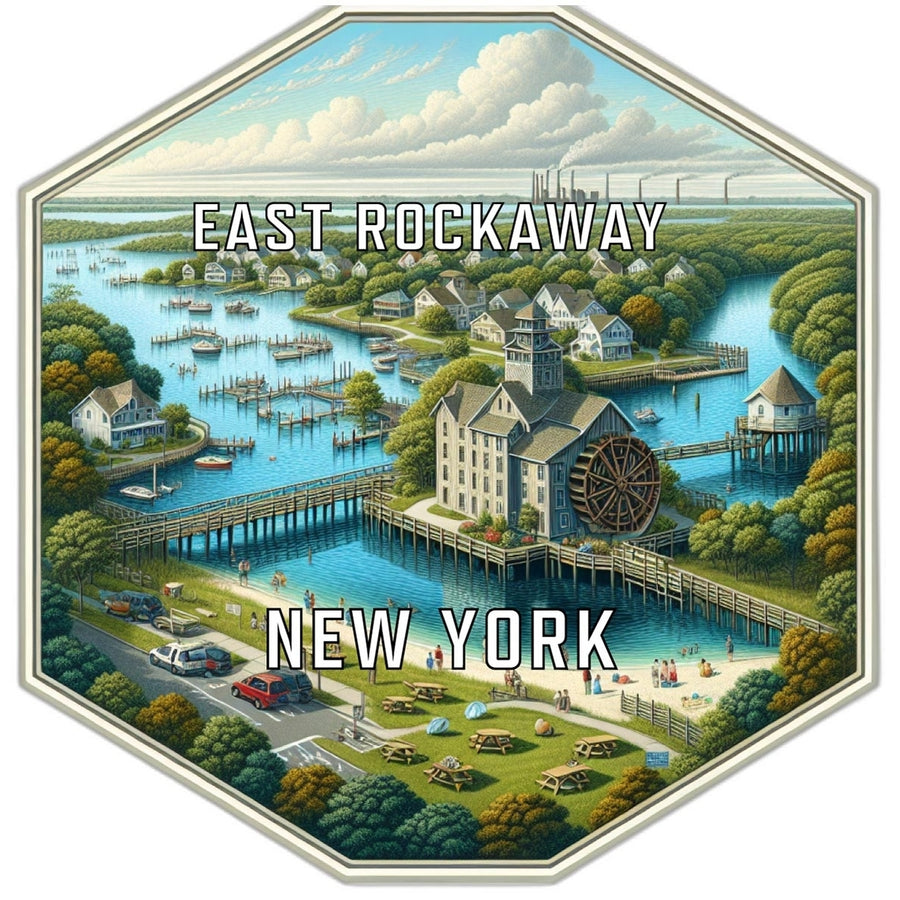 East Rockaway York Travel Destination Souvenir Vinyl Decal Sticker Image 1