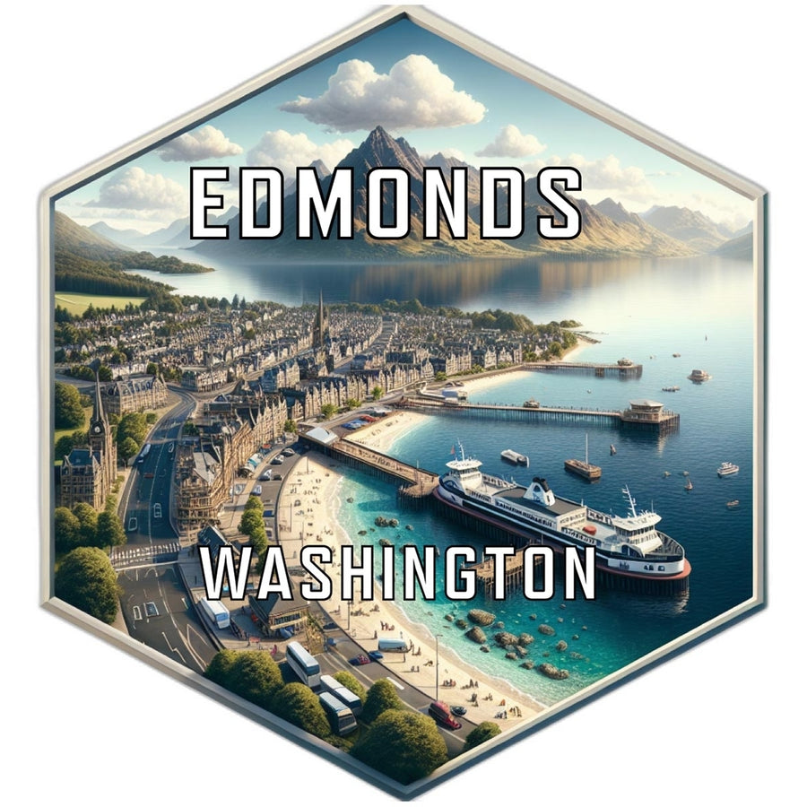 Edmonds Washington Travel Destination Souvenir Vinyl Decal Sticker Image 1