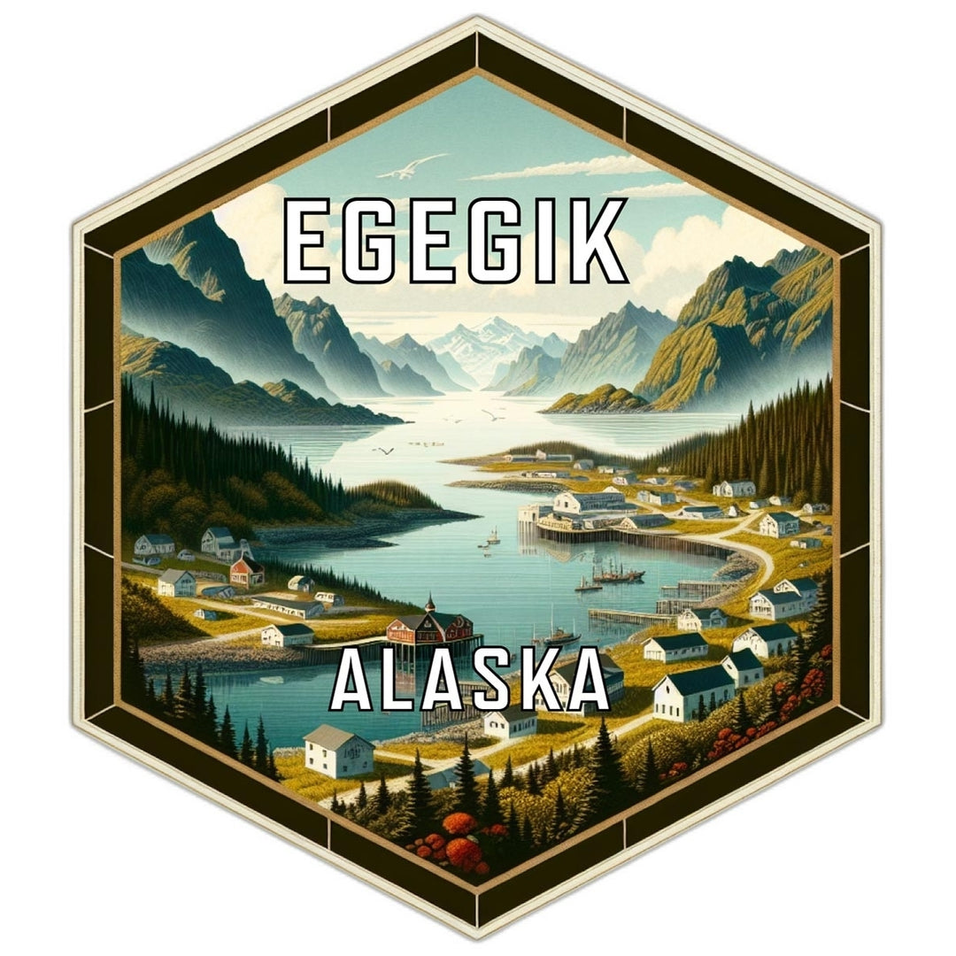 Egegik Alaska Travel Destination Souvenir Vinyl Decal Sticker Image 1