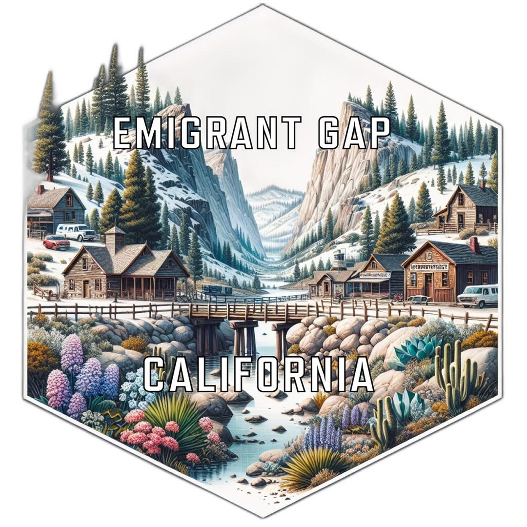 Emigrant Gap California Travel Destination Souvenir Vinyl Decal Sticker Image 1