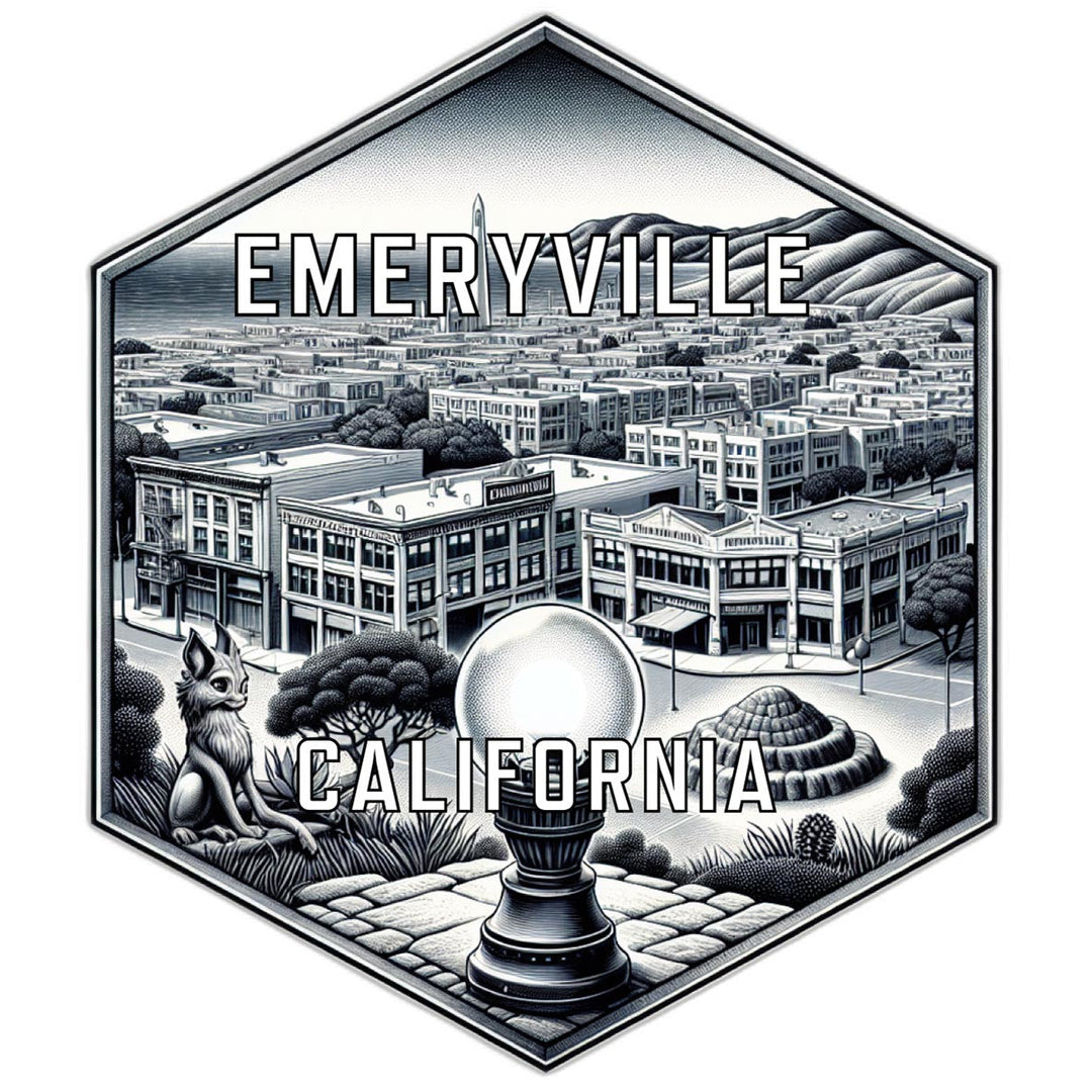 Emeryville California Travel Destination Souvenir Vinyl Decal Sticker Image 1