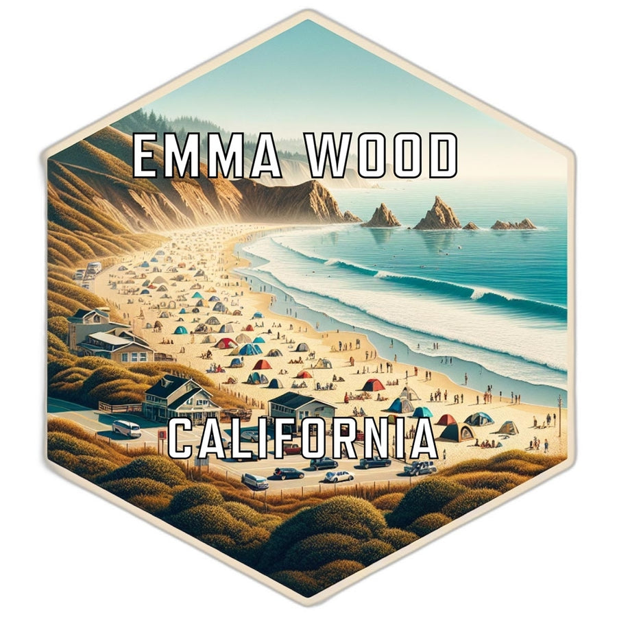 Emma Wood California Travel Destination Souvenir Vinyl Decal Sticker Image 1