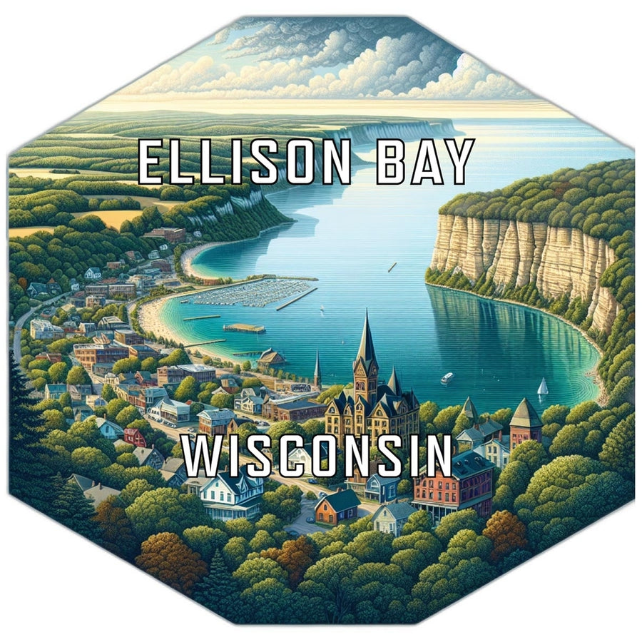 Ellison Bay Wisconsin Travel Destination Souvenir Vinyl Decal Sticker Image 1