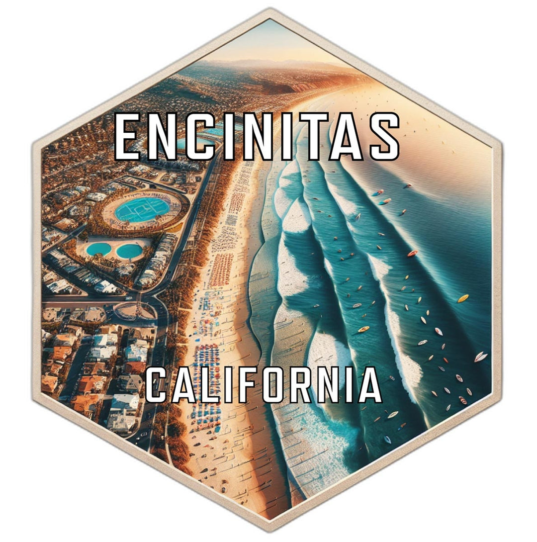 Encinitas California Travel Destination Souvenir Vinyl Decal Sticker Image 1