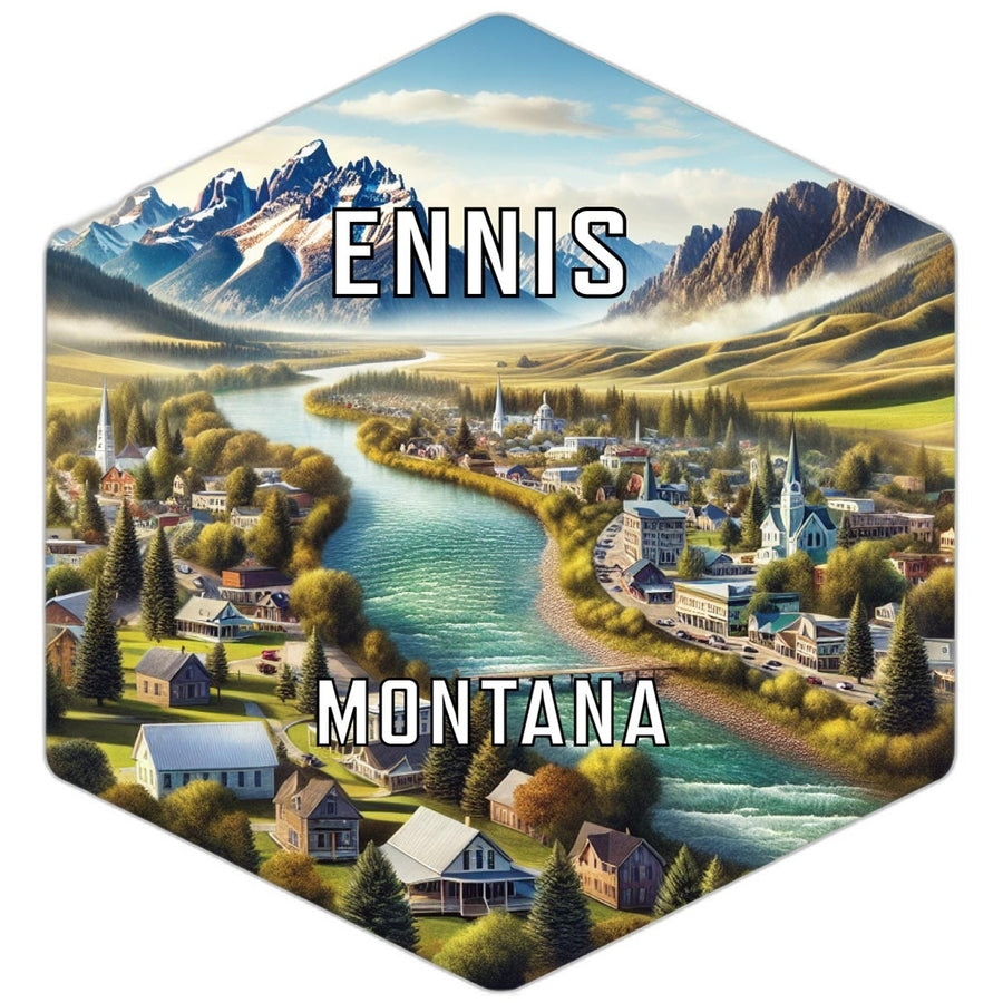 Ennis Montana Travel Destination Souvenir Vinyl Decal Sticker Image 1