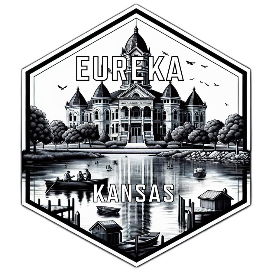 Eureka Kansas Travel Destination Souvenir Vinyl Decal Sticker Image 1