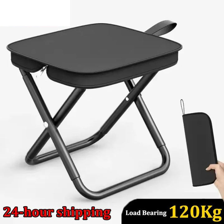 Portable Folding Camping ChairLightweight Travel Fishing Stool for Outdoor Image 1