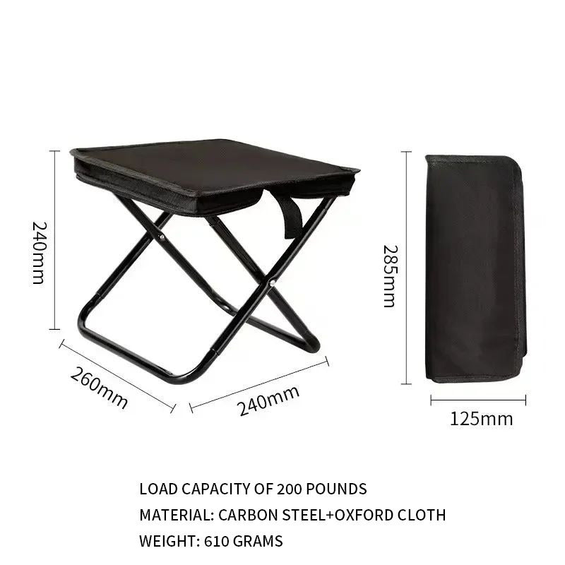 Portable Folding Camping ChairLightweight Travel Fishing Stool for Outdoor Image 6