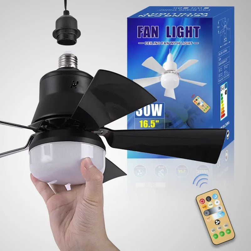 LED Ceiling Fan with Remote Control Dimmable Quiet Image 1