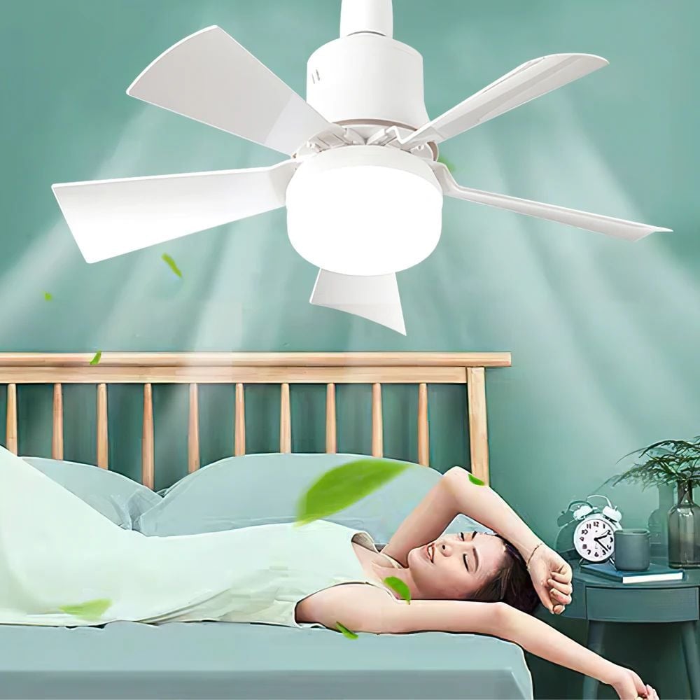 LED Ceiling Fan with Remote Control Dimmable Quiet Image 2