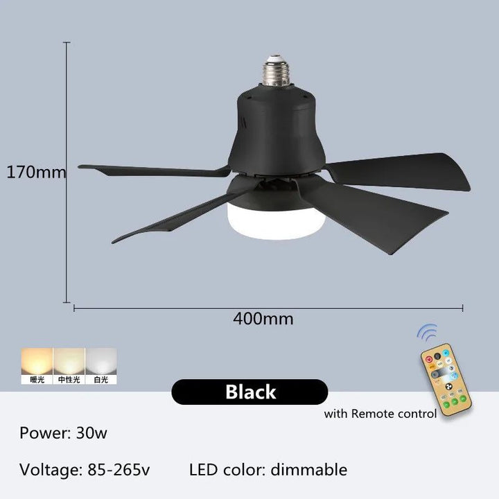 LED Ceiling Fan with Remote Control Dimmable Quiet Image 9