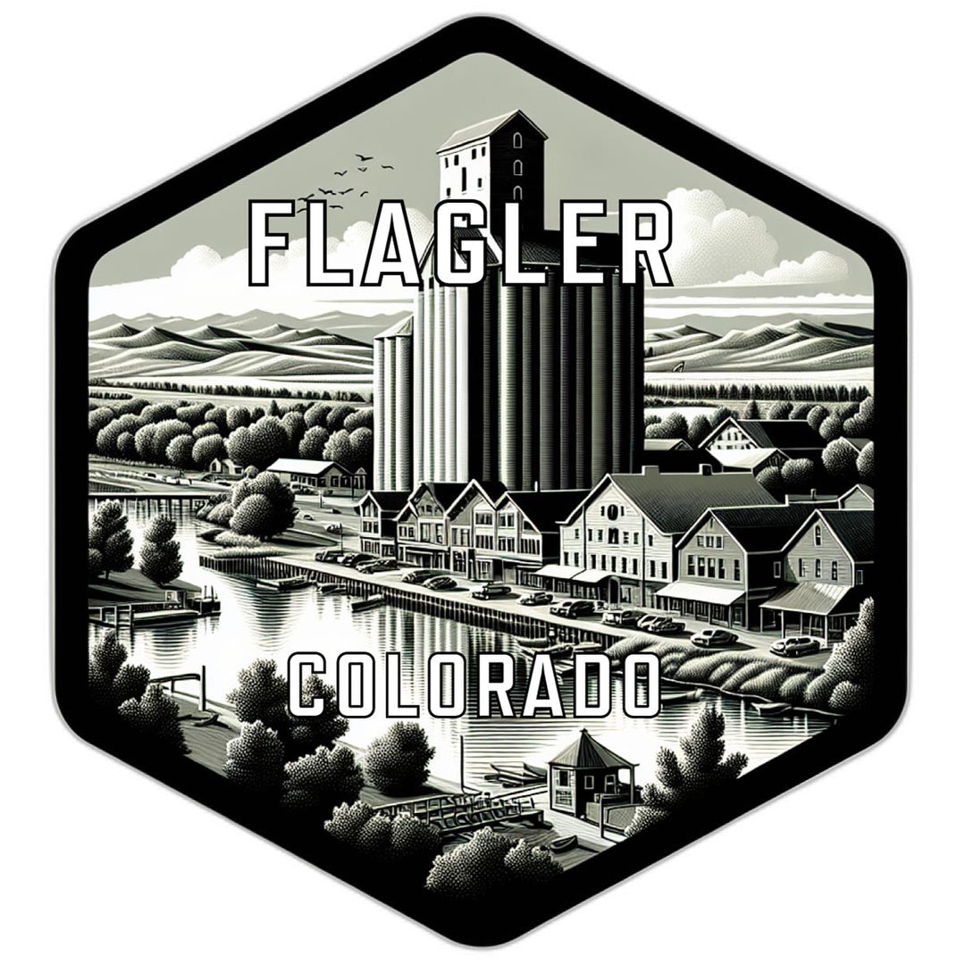 Flagler Colorado Travel Destination Souvenir Vinyl Decal Sticker Image 1