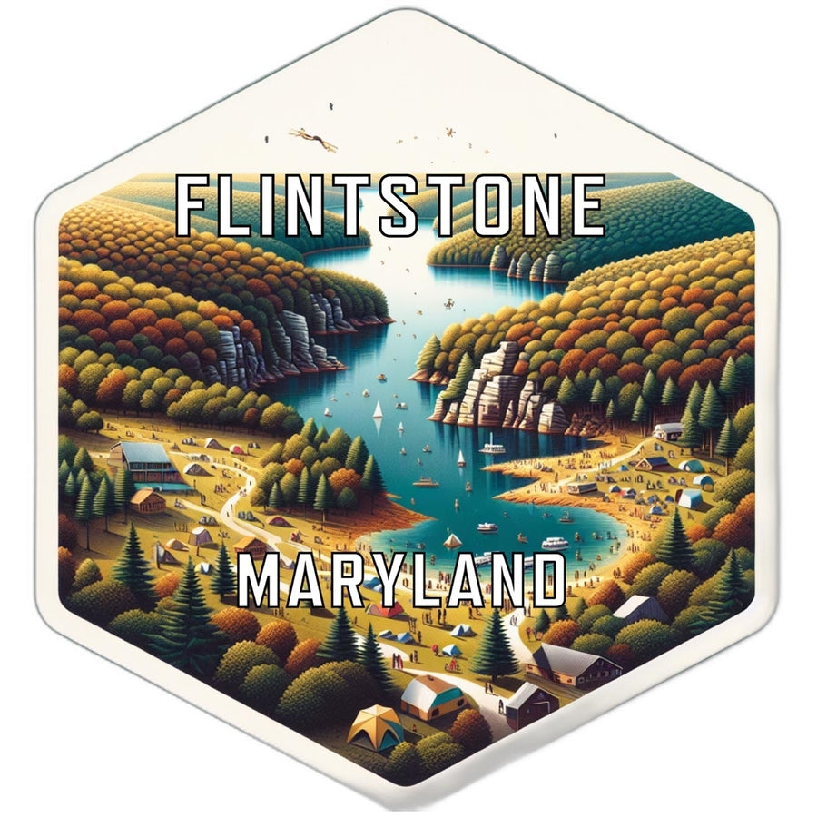 Flintstone Maryland Travel Destination Souvenir Vinyl Decal Sticker Image 1