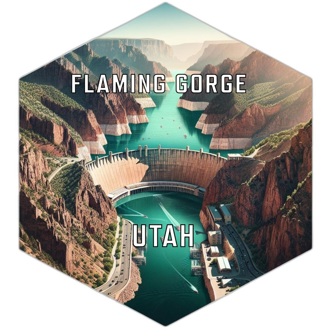 Flaming Gorge Utah Travel Destination Souvenir Vinyl Decal Sticker Image 1