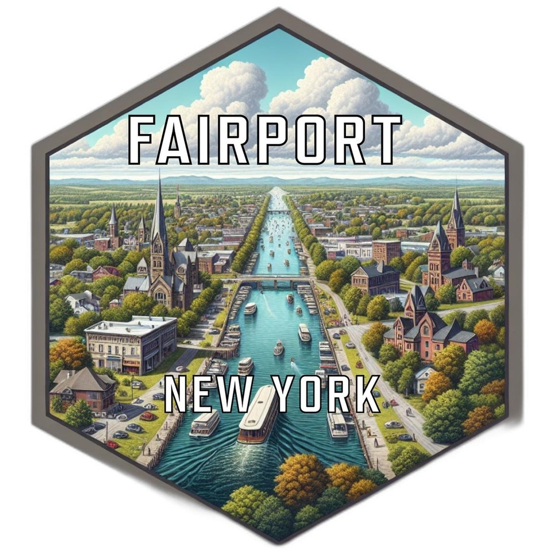 Fairport York Travel Destination Souvenir Vinyl Decal Sticker Image 1