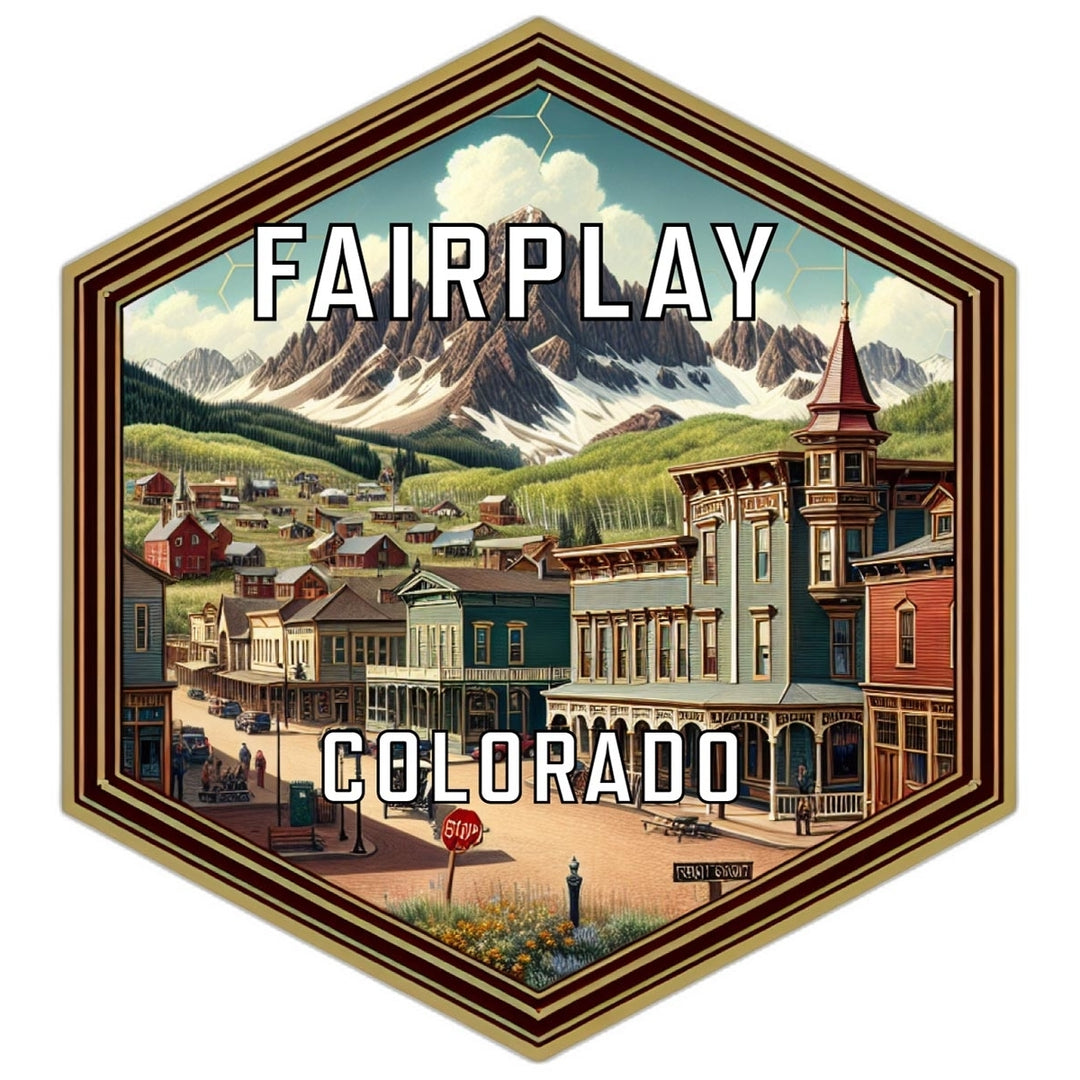 Fairplay Colorado Travel Destination Souvenir Vinyl Decal Sticker Image 1