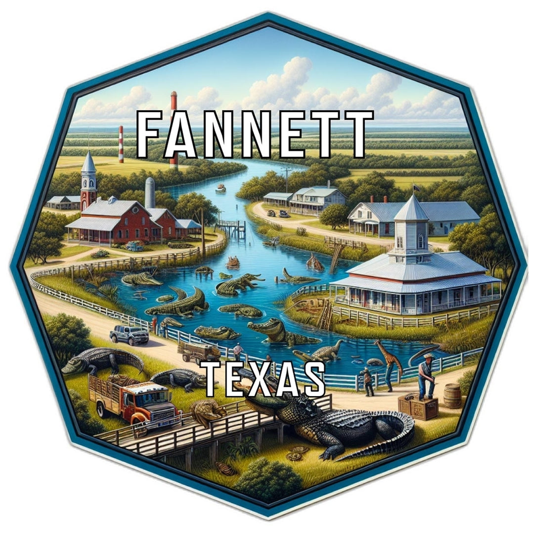 Fannett Texas Travel Destination Souvenir Vinyl Decal Sticker Image 1