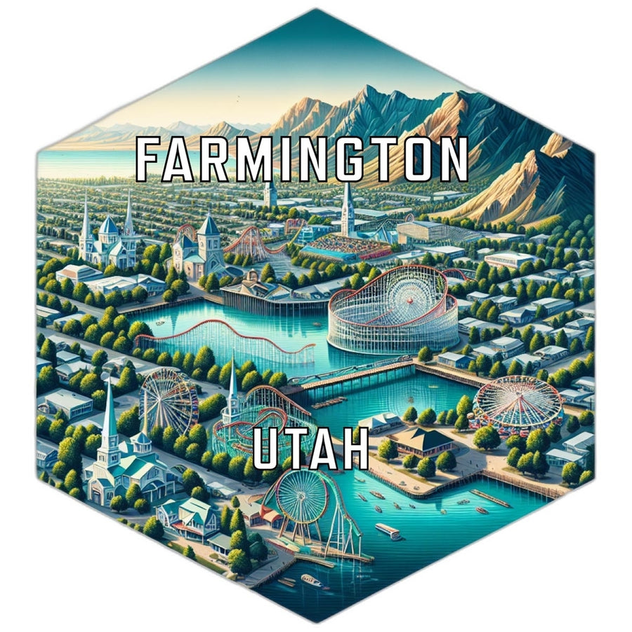 Farmington Utah Travel Destination Souvenir Vinyl Decal Sticker Image 1