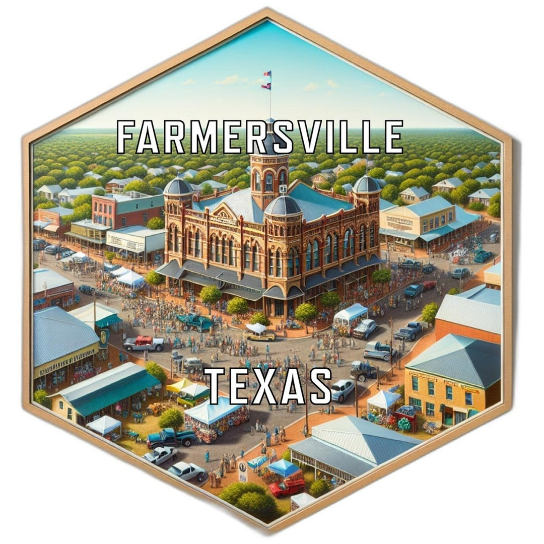 Farmersville Texas Travel Destination Souvenir Vinyl Decal Sticker Image 1