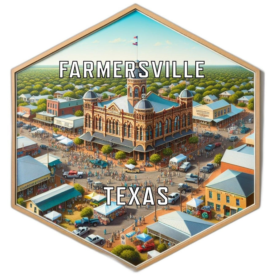 Farmersville Texas Travel Destination Souvenir Vinyl Decal Sticker Image 1