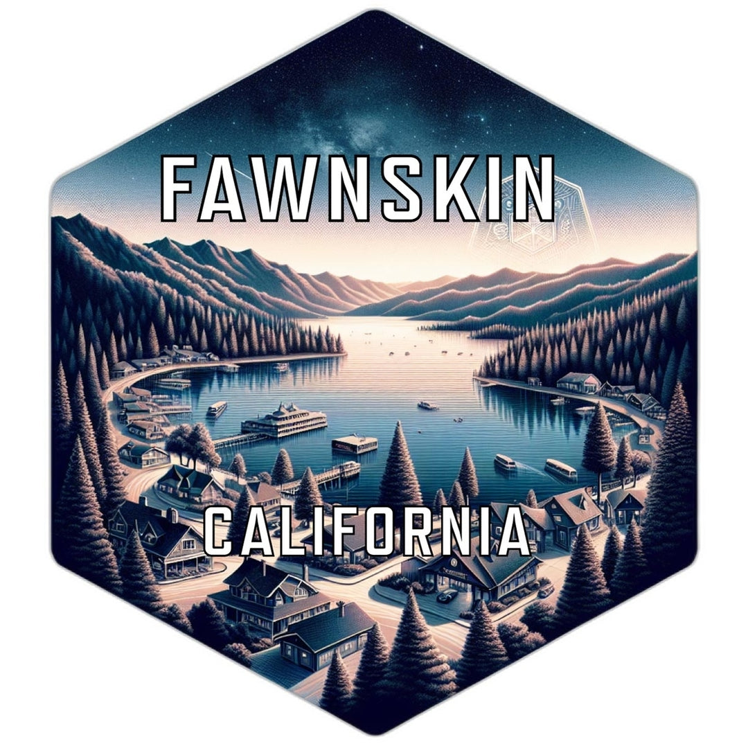 Fawnskin California Travel Destination Souvenir Vinyl Decal Sticker Image 1