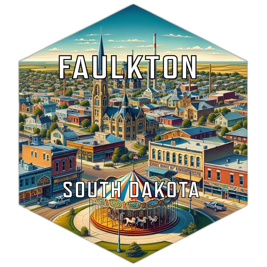 Faulkton South Dakota Travel Destination Souvenir Vinyl Decal Sticker Image 1