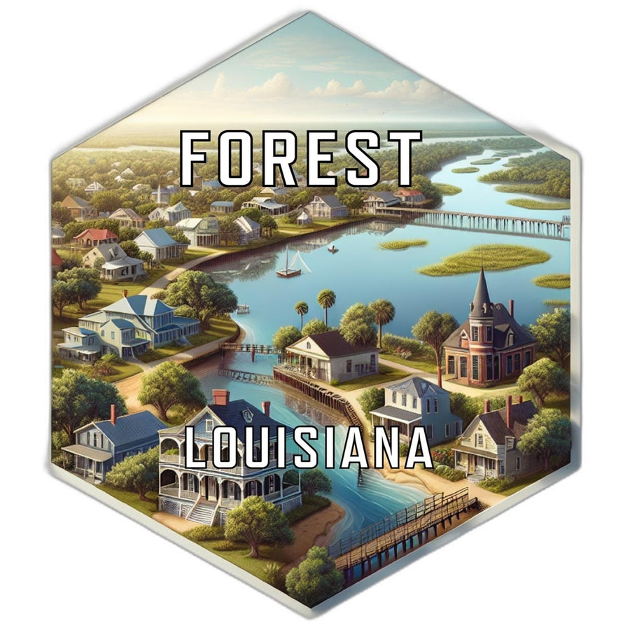 Forest Louisiana Travel Destination Souvenir Vinyl Decal Sticker Image 1