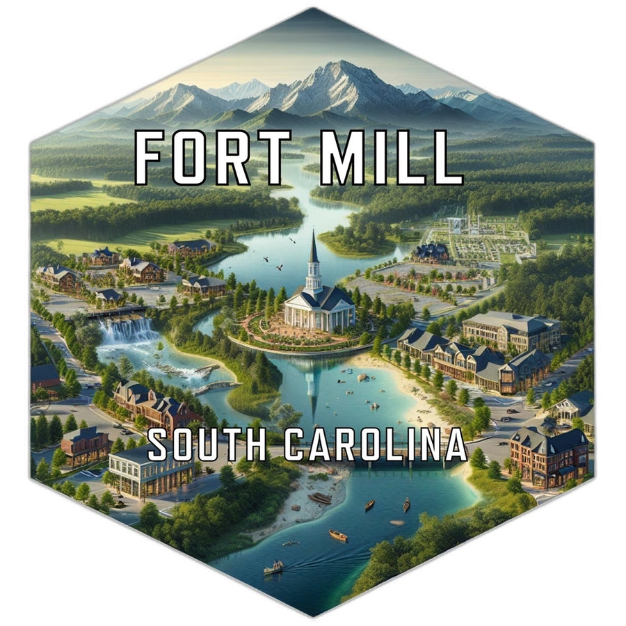 Fort Mill South Carolina Travel Destination Souvenir Vinyl Decal Sticker Image 1