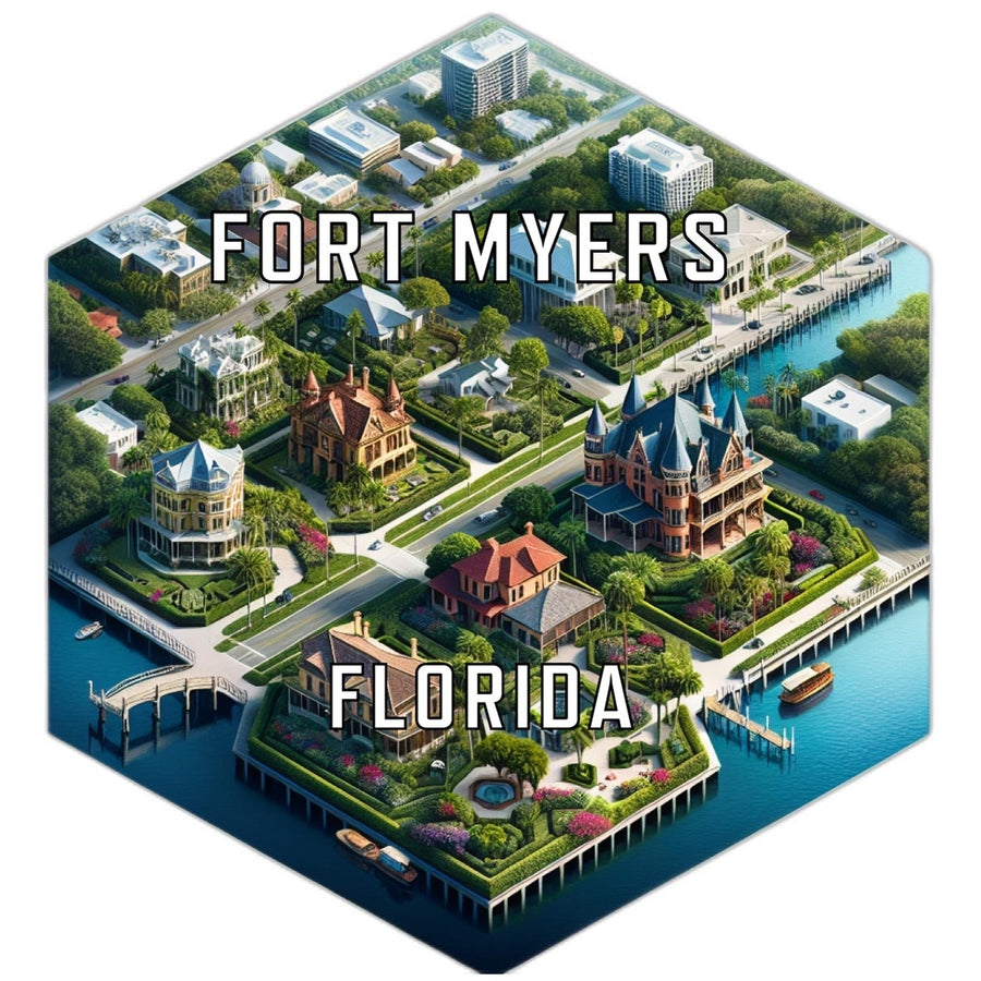 Fort Myers Florida Travel Destination Souvenir Vinyl Decal Sticker Image 1