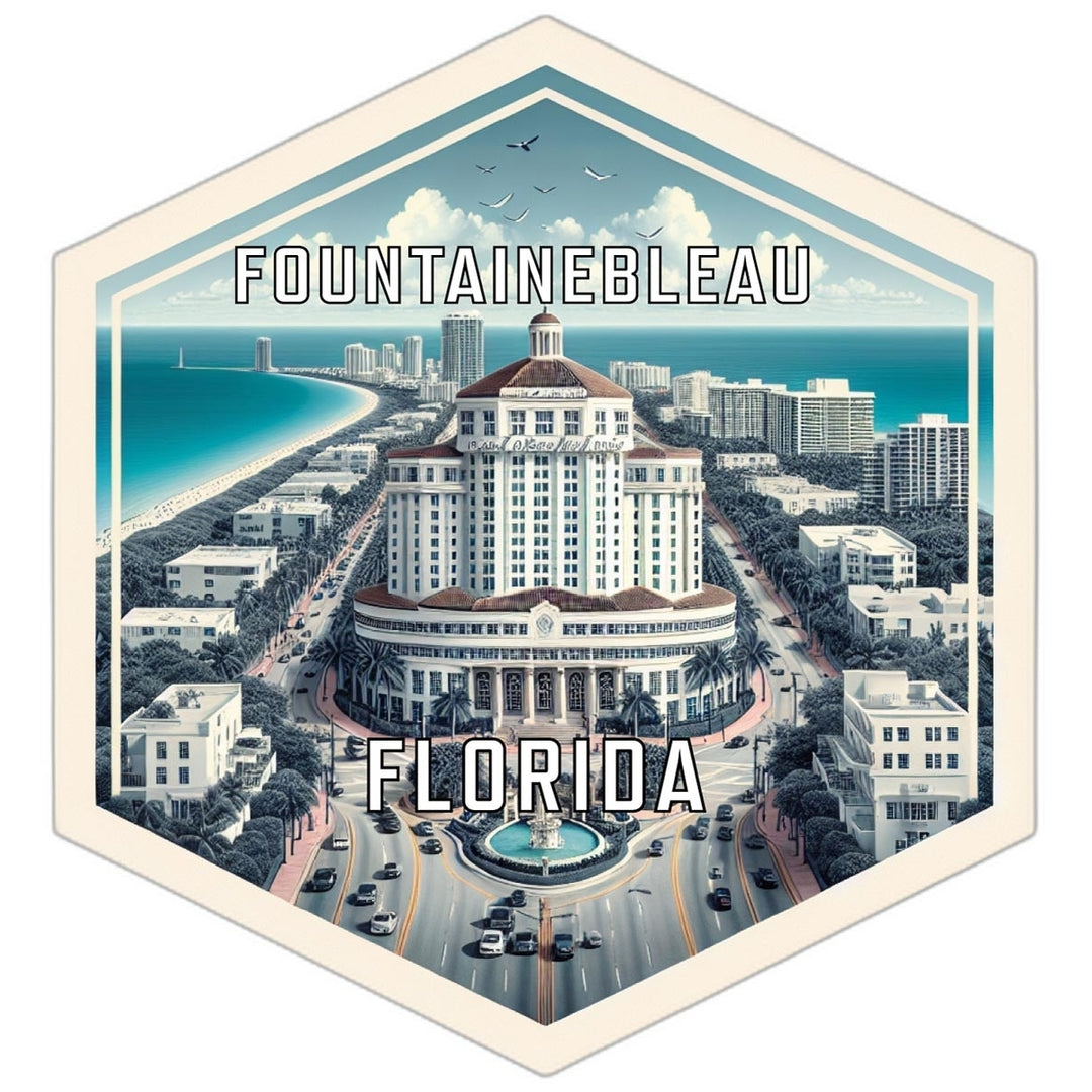 Fountainebleau Florida Travel Destination Souvenir Vinyl Decal Sticker Image 1