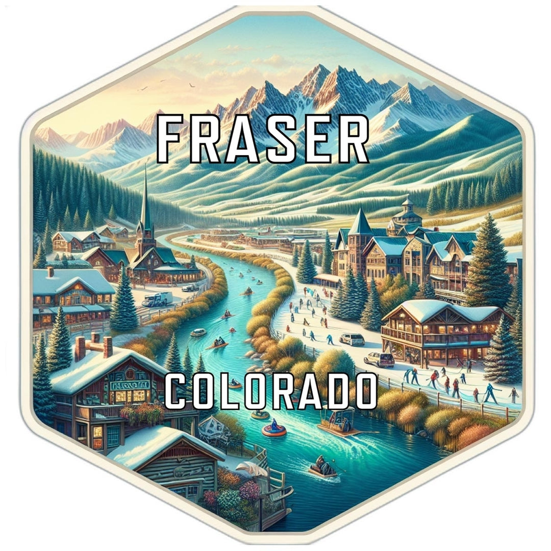 Fraser Colorado Travel Destination Souvenir Vinyl Decal Sticker Image 1