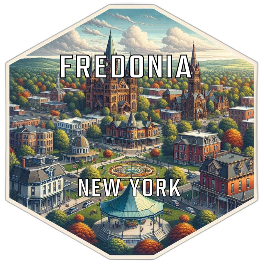 Fredonia York Travel Destination Souvenir Vinyl Decal Sticker Image 1